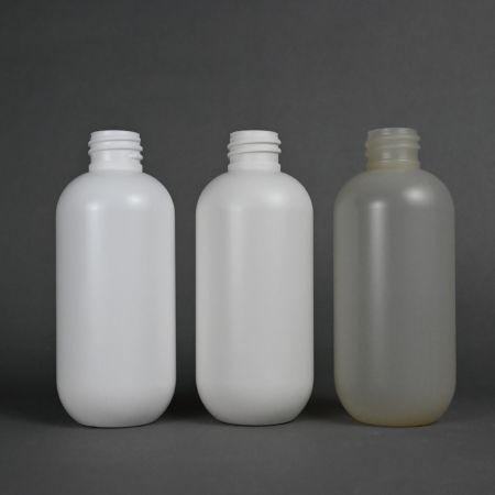 Bouteille PP PCR en blanc et couleur originale